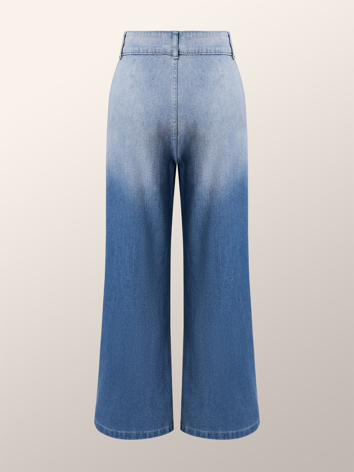 Loose High Waist Plain Urban Wide leg Long Jeans