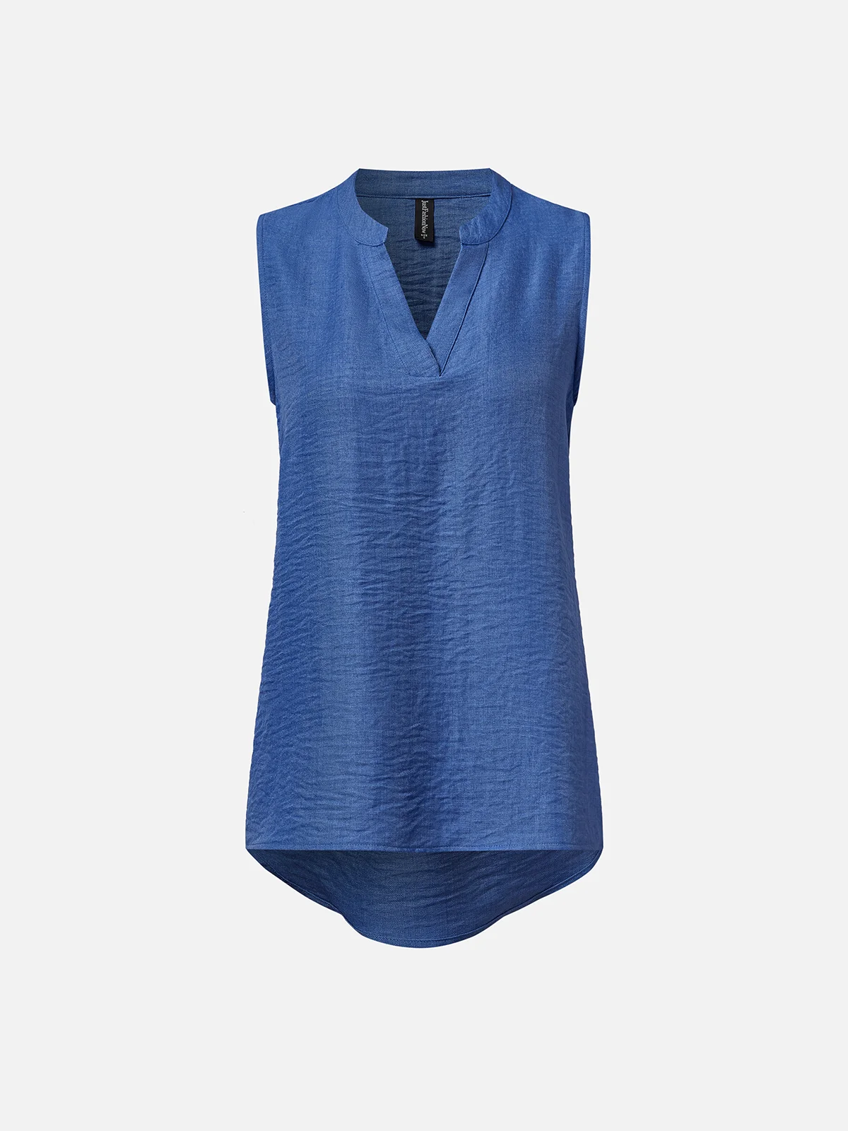 Buttoned Simple Sleeveless Regular Cotton and linen Shirts