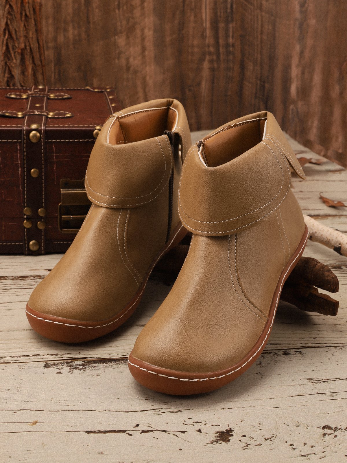 Women Casual Plain All Season Zipper PU Best Sell Pu Rubber Classic Boots Boots