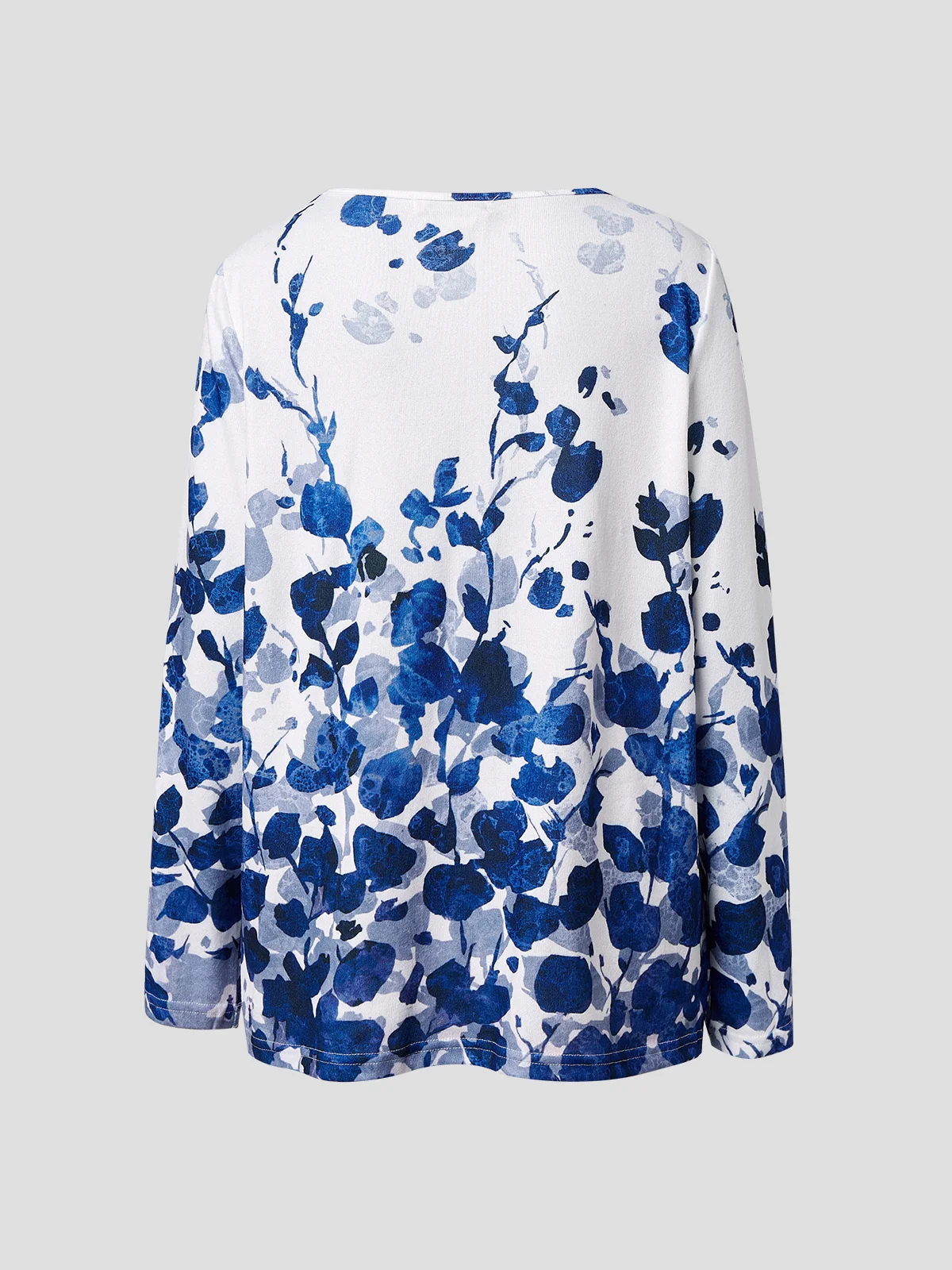 Long Sleeve Casual Floral Top