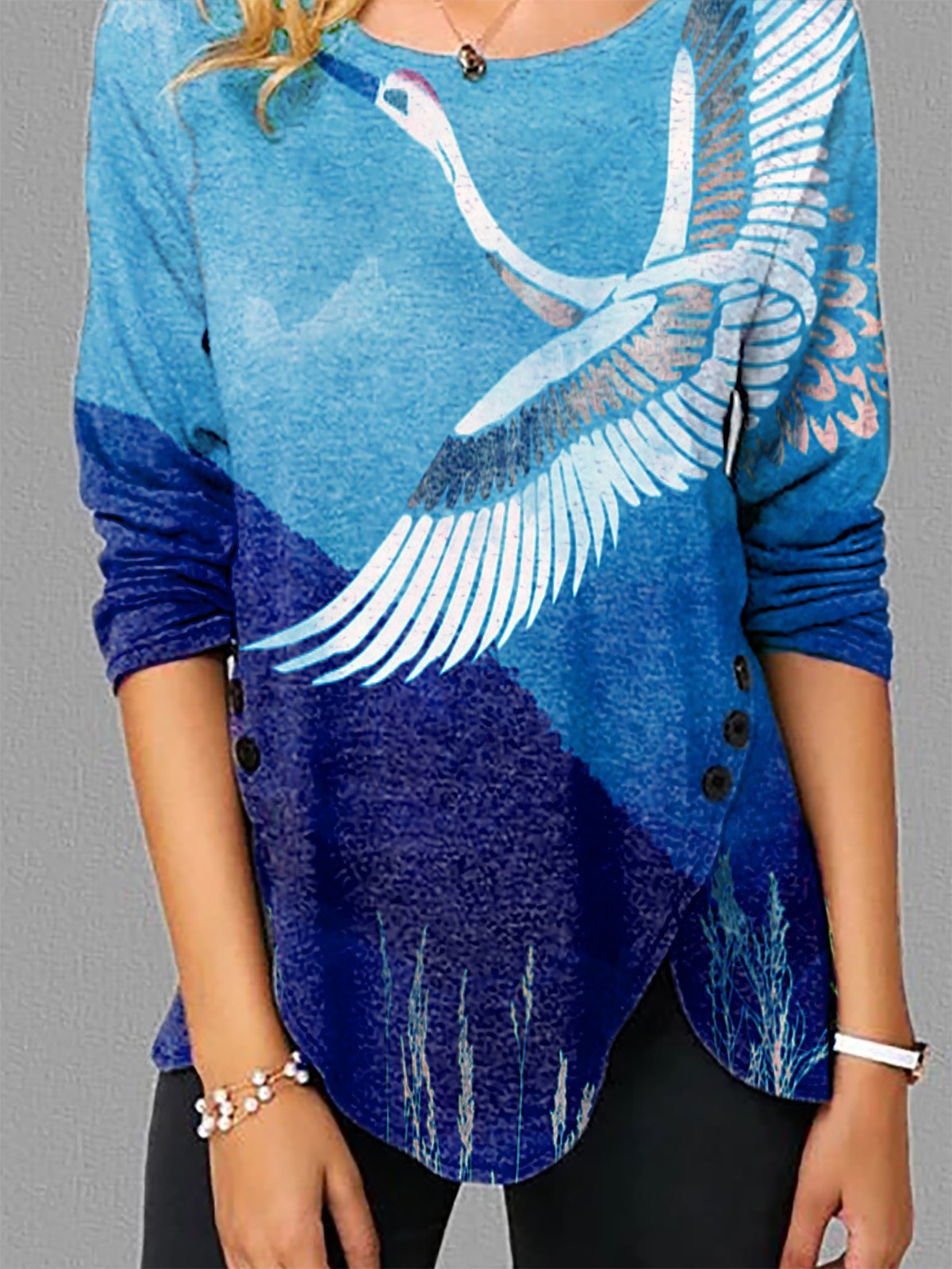 Vintage Long Sleeve Tops