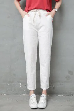 Women Casual Linen Pants Comfy Bottoms for Women