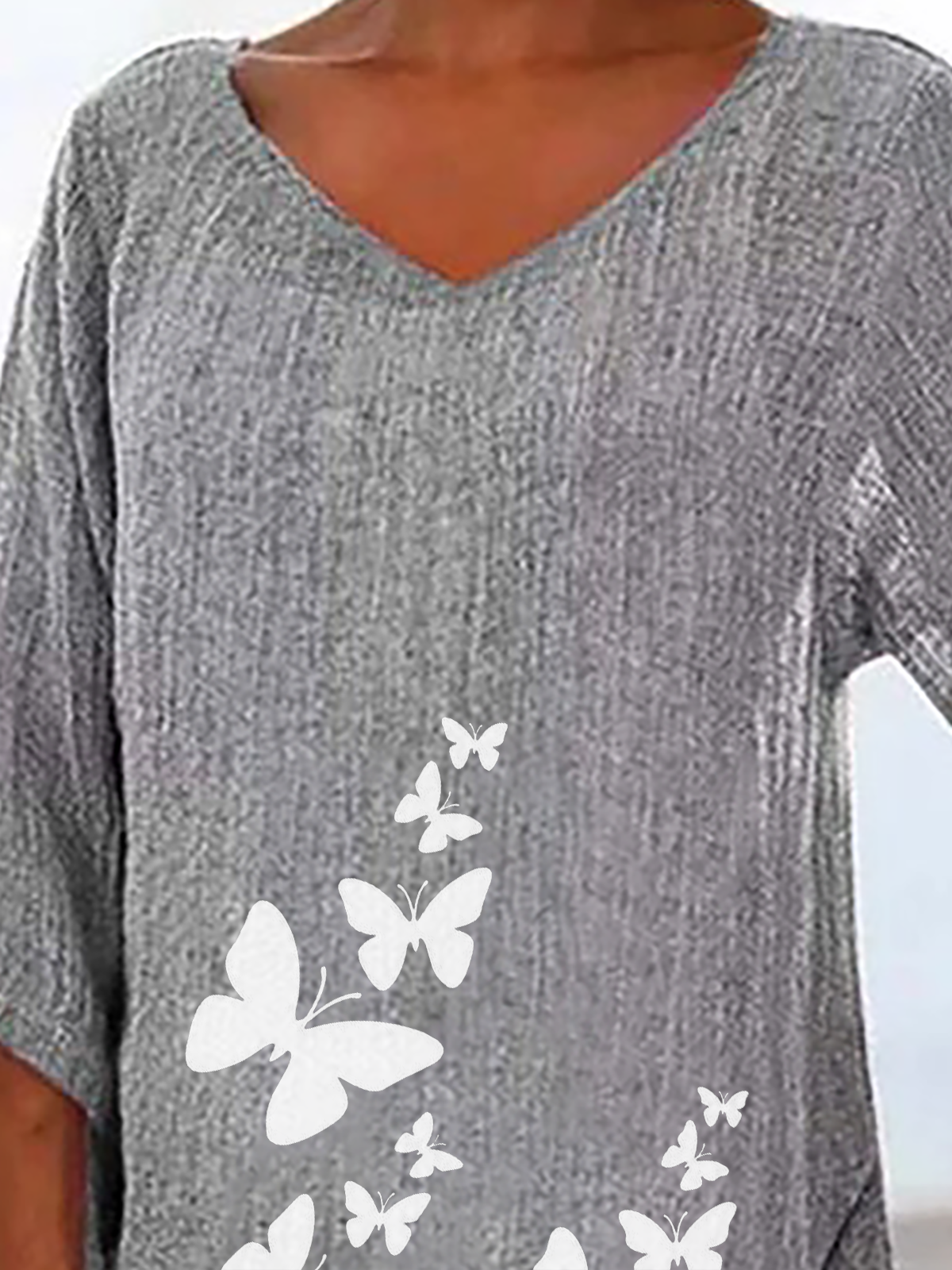 Printed Butterfly Top