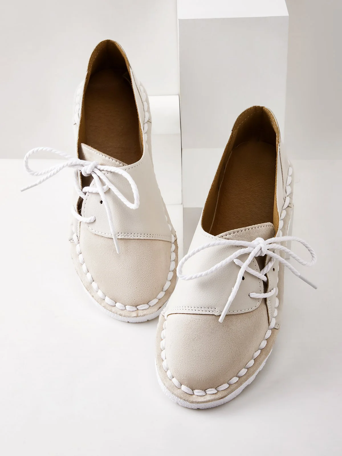 Casual Vintage Round Toe  All Season Flat