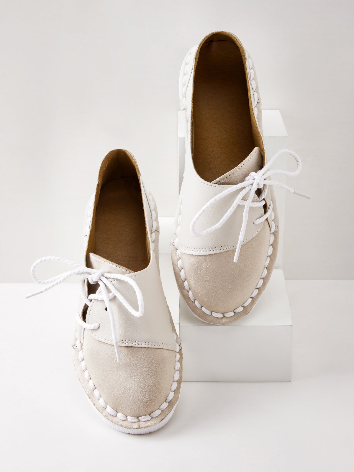 Casual Vintage Round Toe  All Season Flat