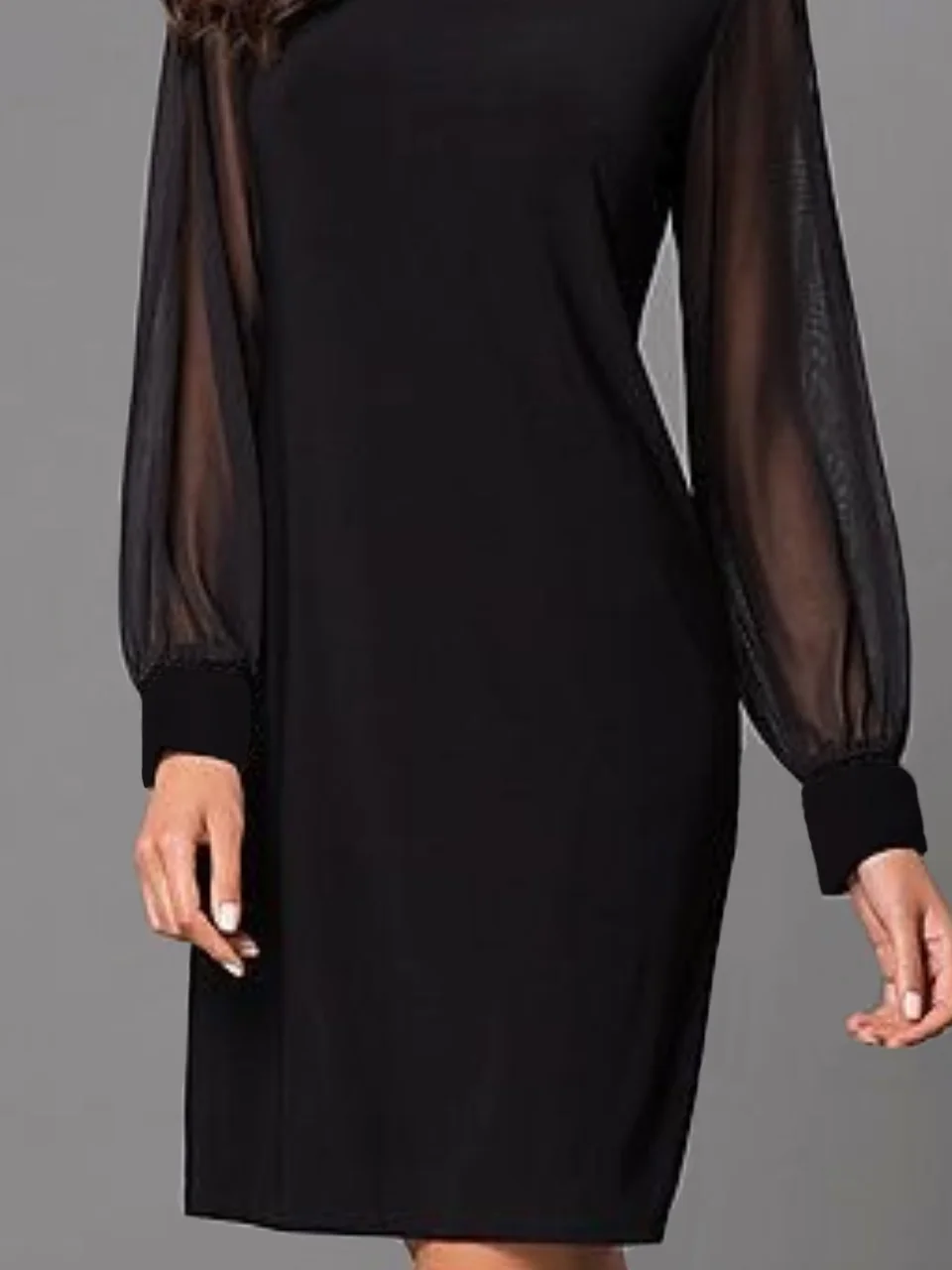 Party Long Sleeve Crew Neck Dress