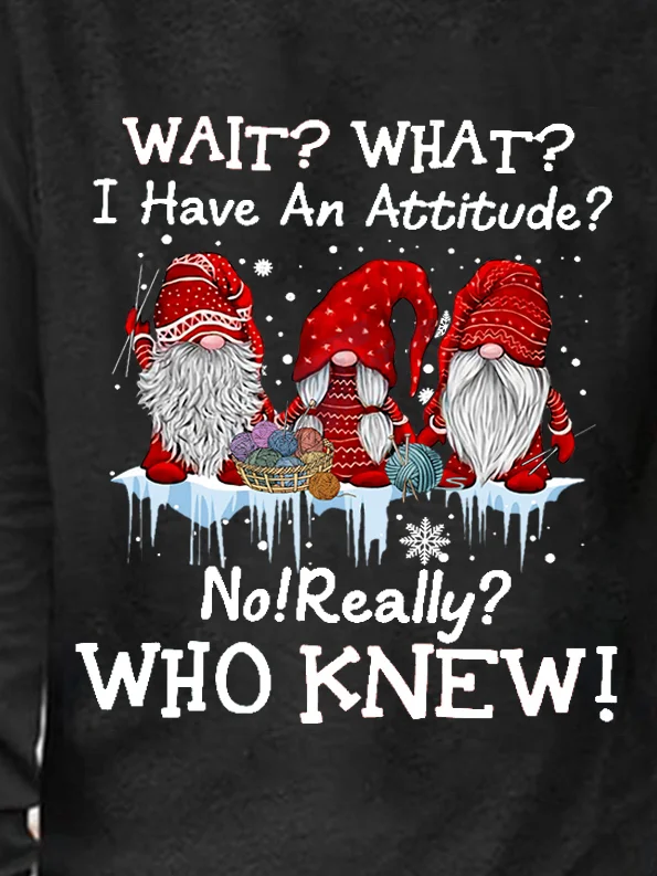 Women Funny  I Have An Attitude? No Regular Fit Long sleeve Top