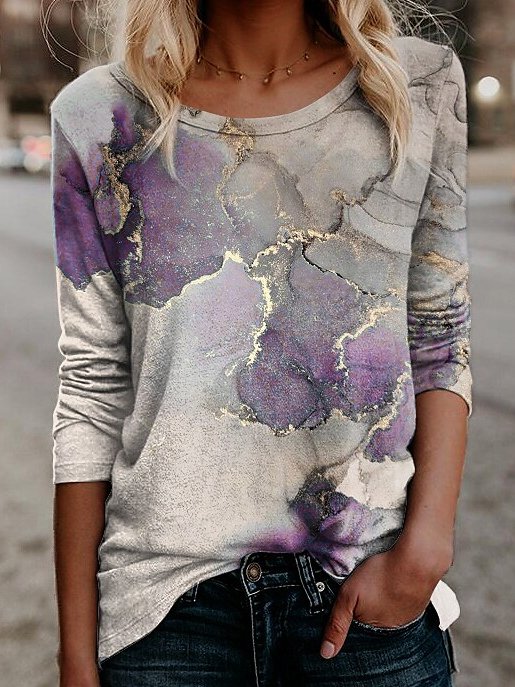 Crew Neck Loose Casual T-Shirt
