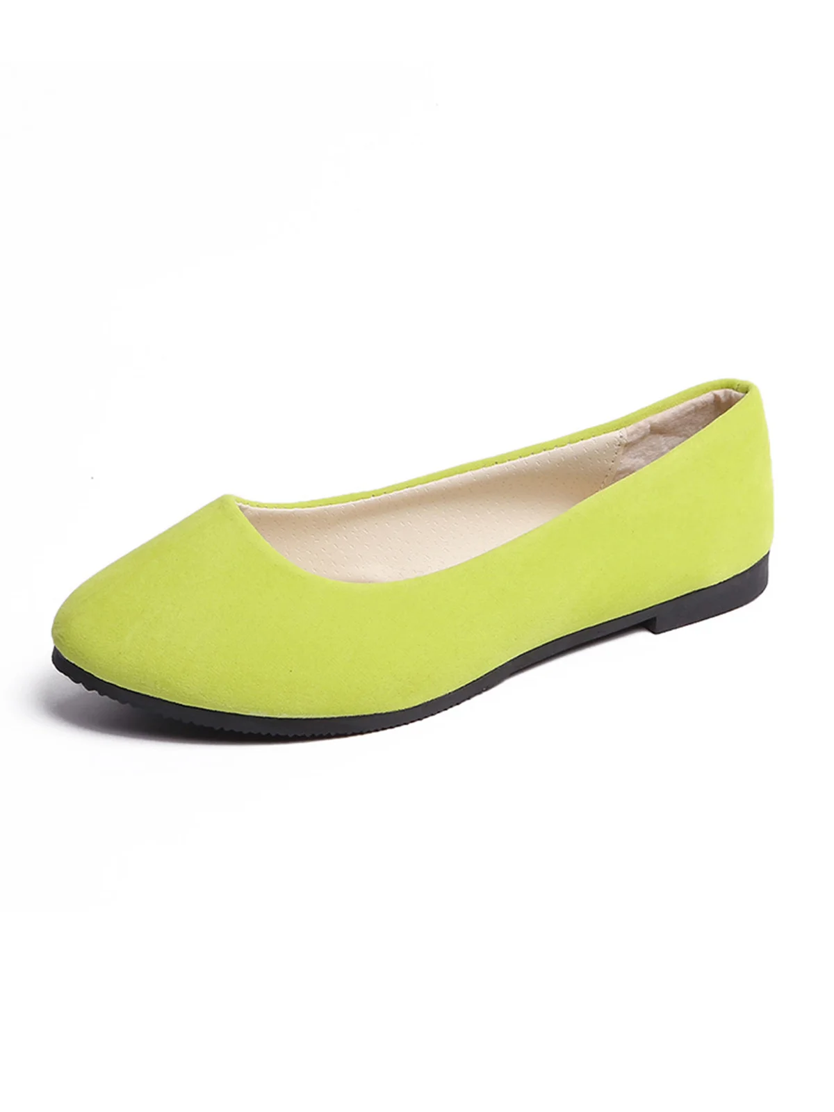 Multi-color Breathable Plain Velvet Simple Non-SlipSlip On Shallow Shoes Non-Slip Flat Heel Shoes