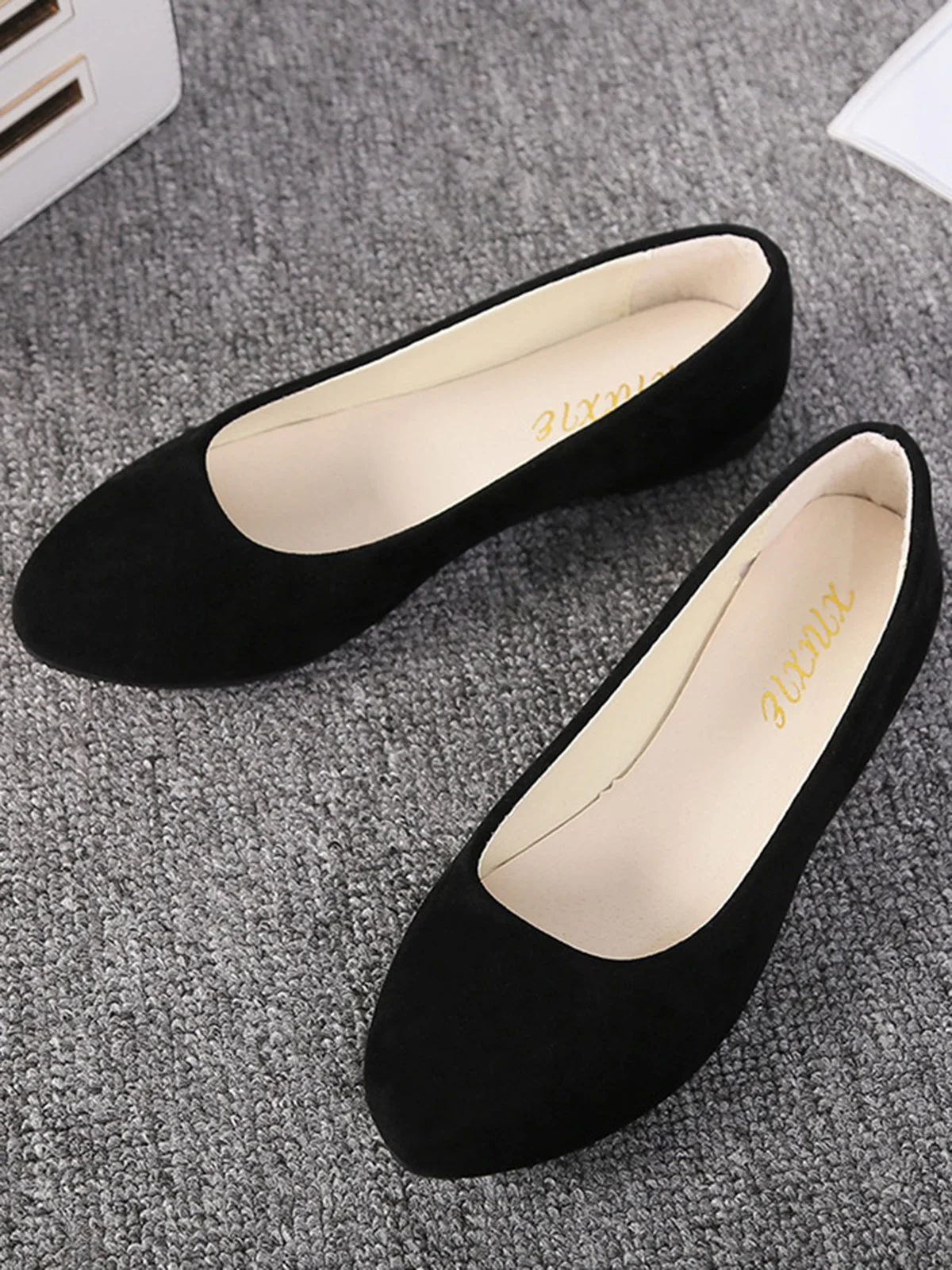 Multi-color Breathable Plain Velvet Simple Non-SlipSlip On Shallow Shoes Non-Slip Flat Heel Shoes