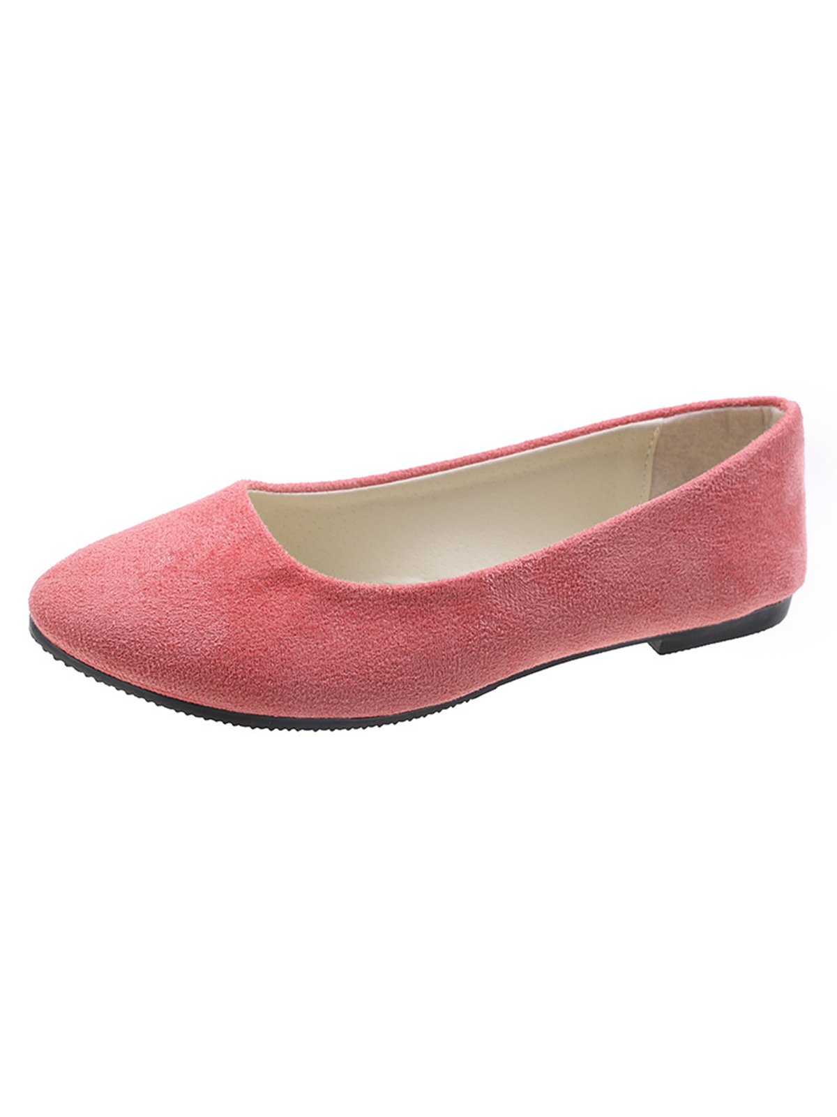 Multi-color Breathable Plain Velvet Simple Non-SlipSlip On Shallow Shoes Non-Slip Flat Heel Shoes