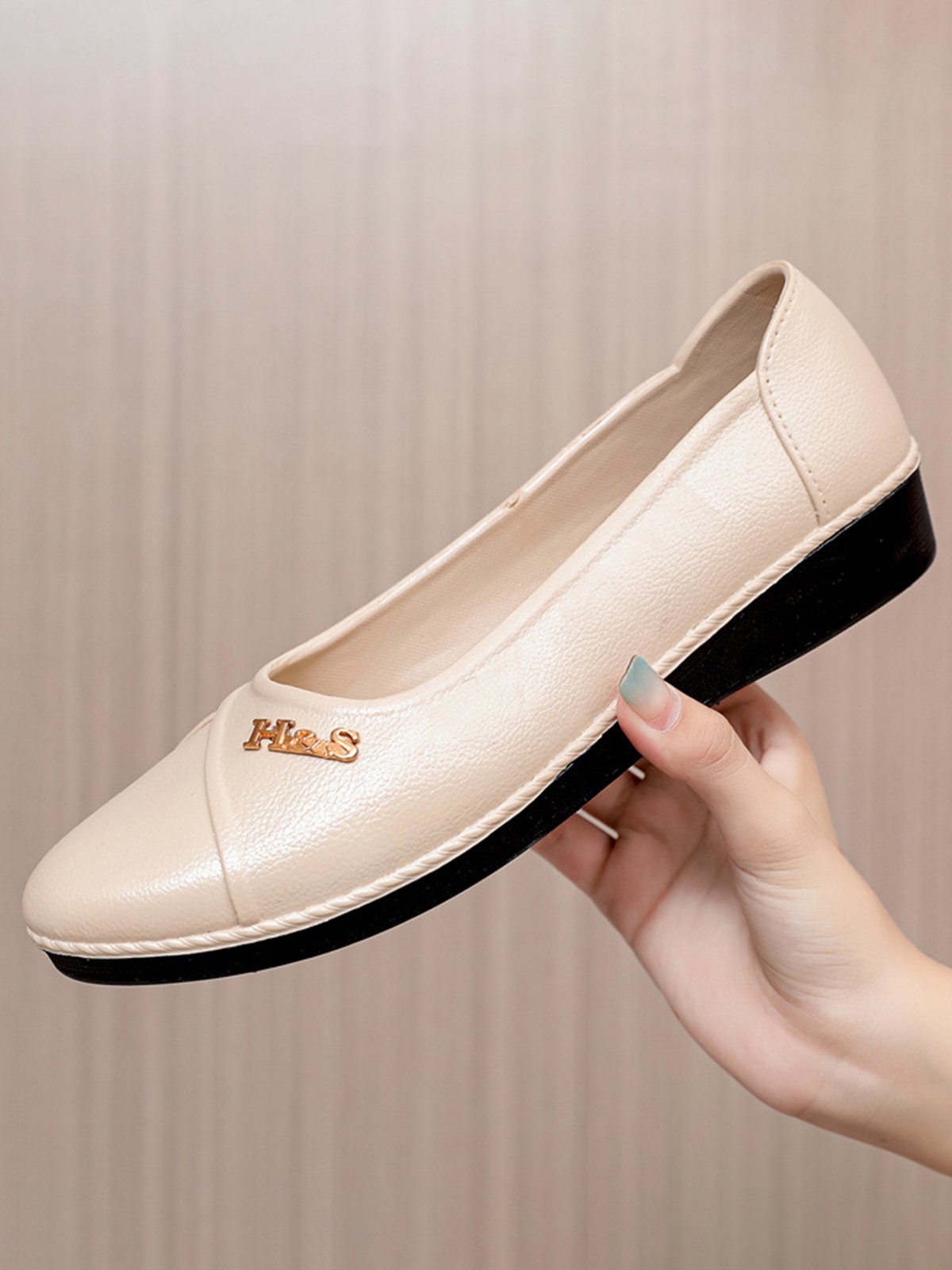 Casual Comfortable High Elasticity Waterproof Non-Slip Flat Heel Shallow Christmas Shoes