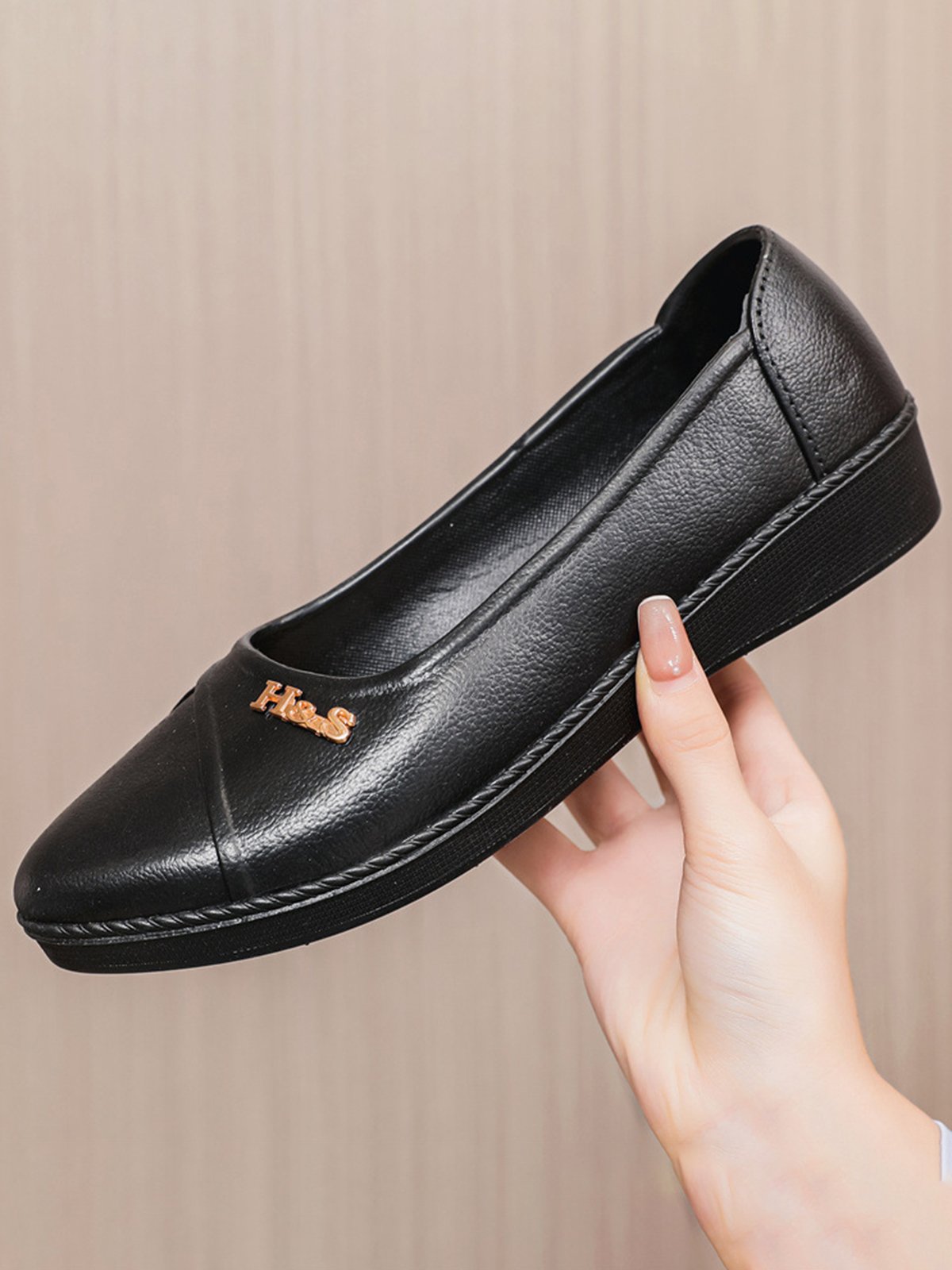 Casual Comfortable High Elasticity Waterproof Non-Slip Flat Heel Shallow Christmas Shoes