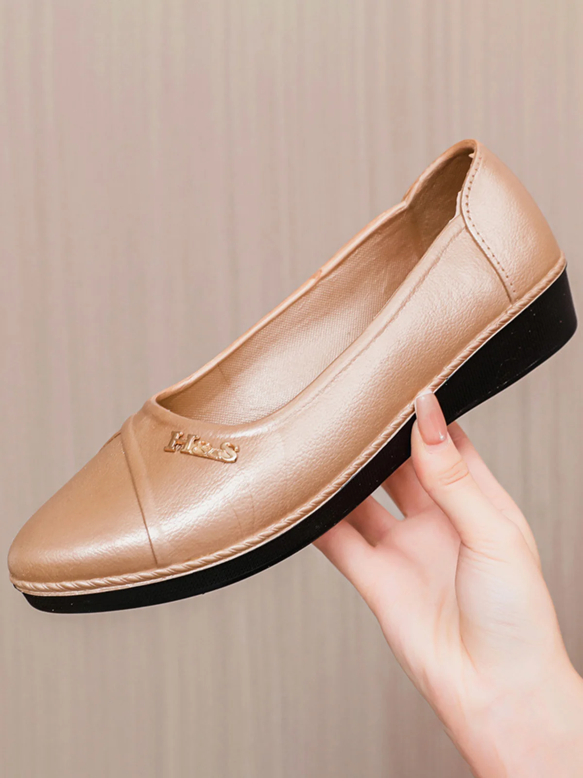 Casual Comfortable High Elasticity Waterproof Non-Slip Flat Heel Shallow Christmas Shoes