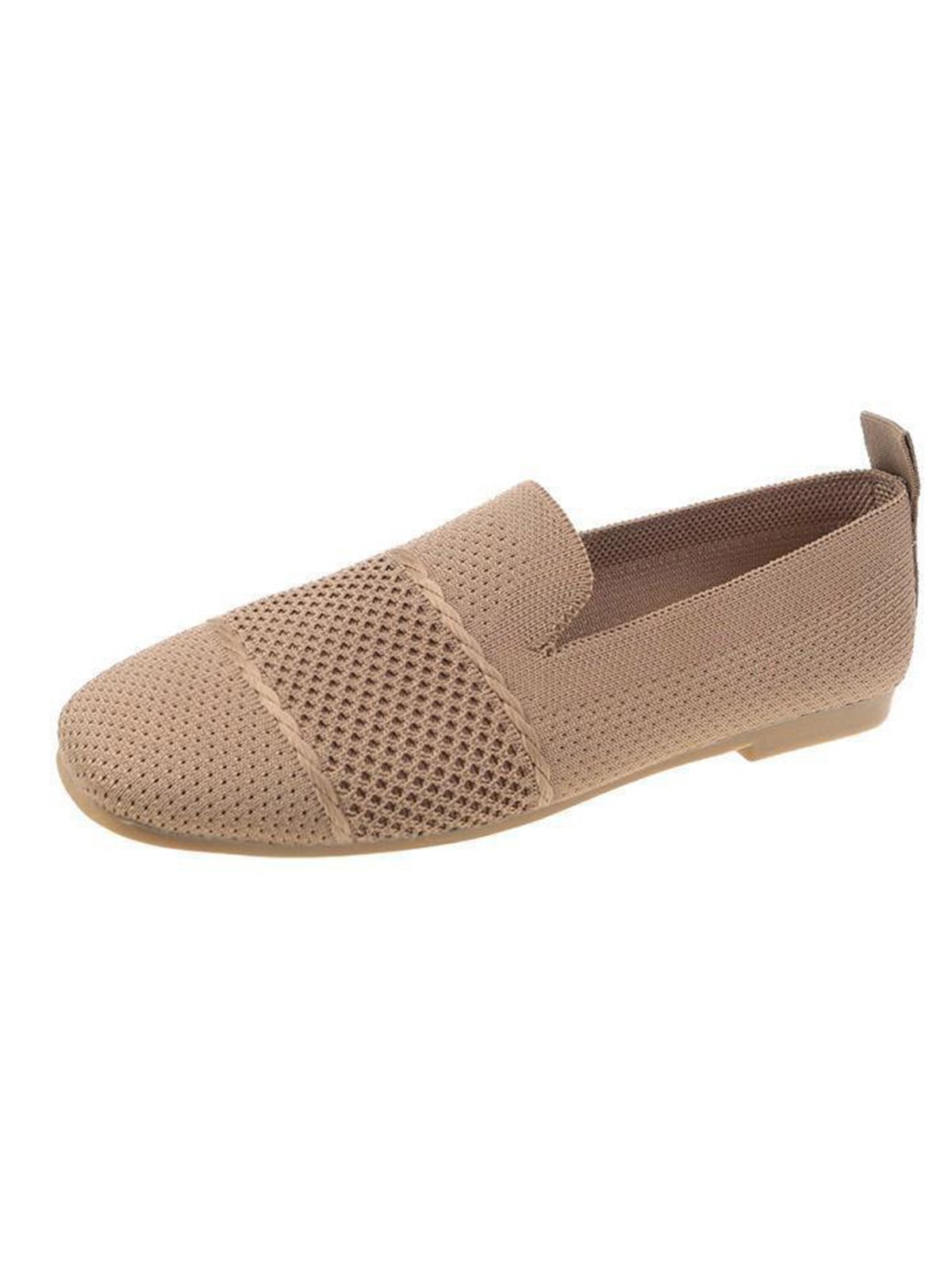 Women Hollow Out Comfy Square Toe Mesh Fabric Shoes