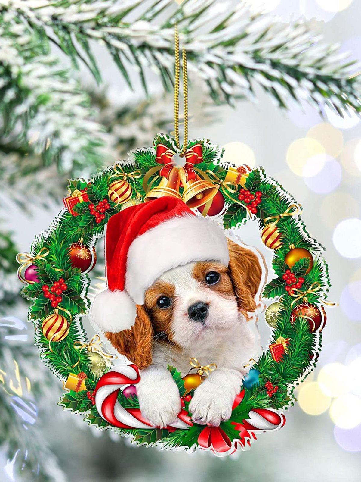 Cute Cat and dog Christmas Tree Hanging Decoration