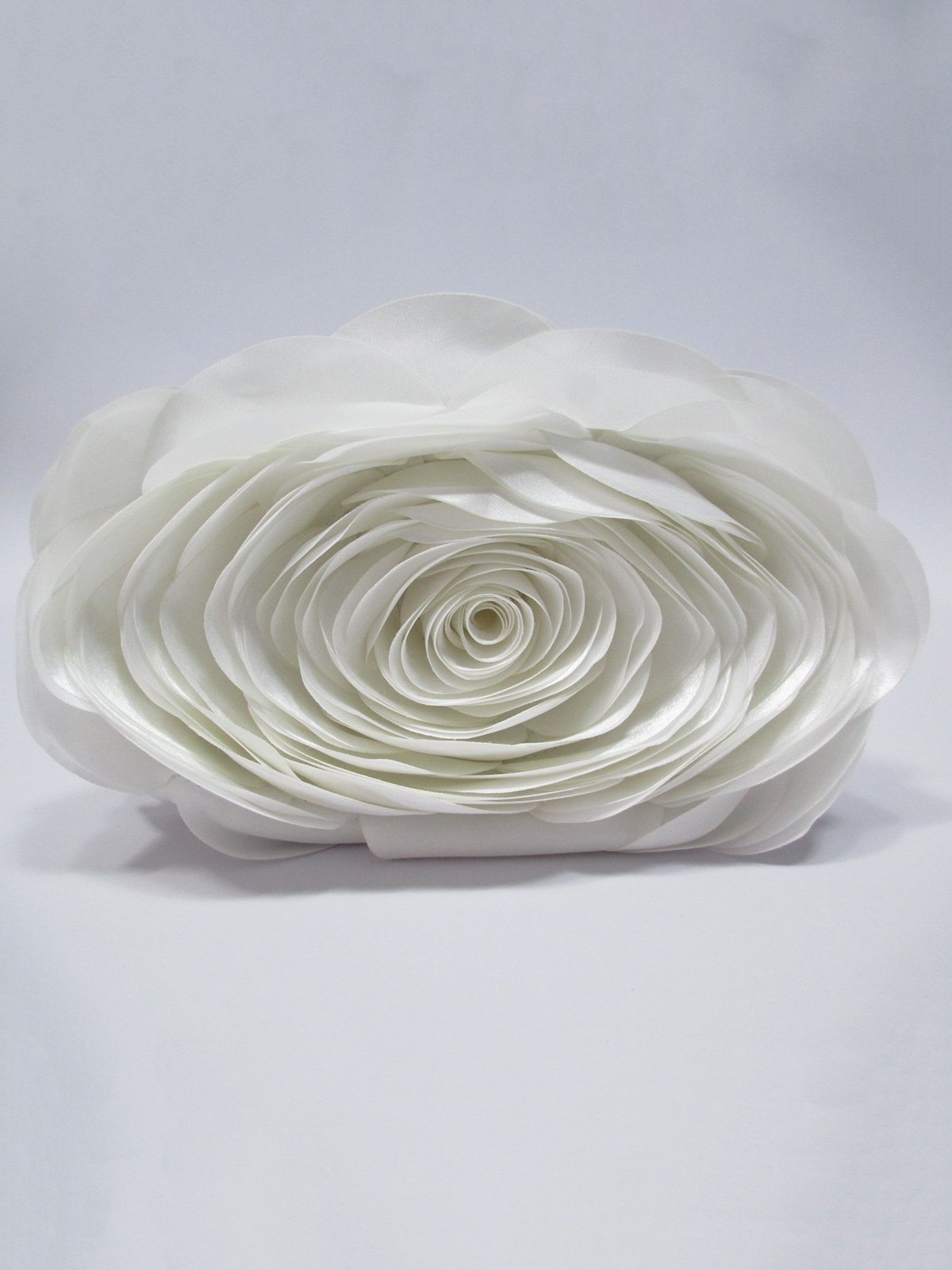 Elegant Flower Satin Clutch Bag