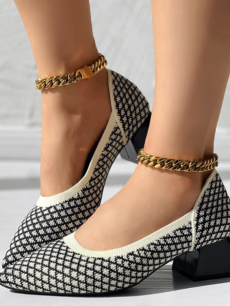 All Season Casual Plain Mesh Fabric Shallow Shoes