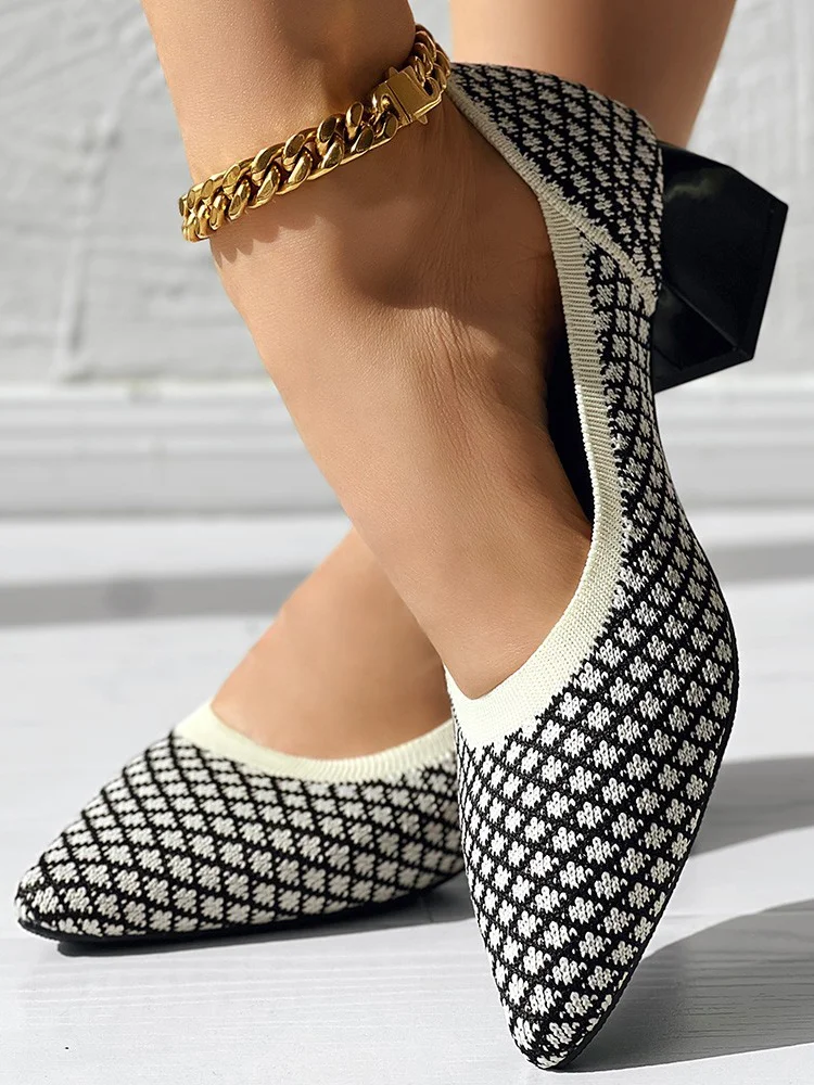 All Season Casual Plain Mesh Fabric Shallow Shoes