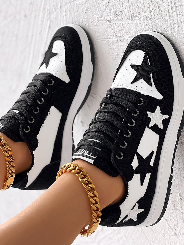 Casual Pu All Season Star Skate Shoes