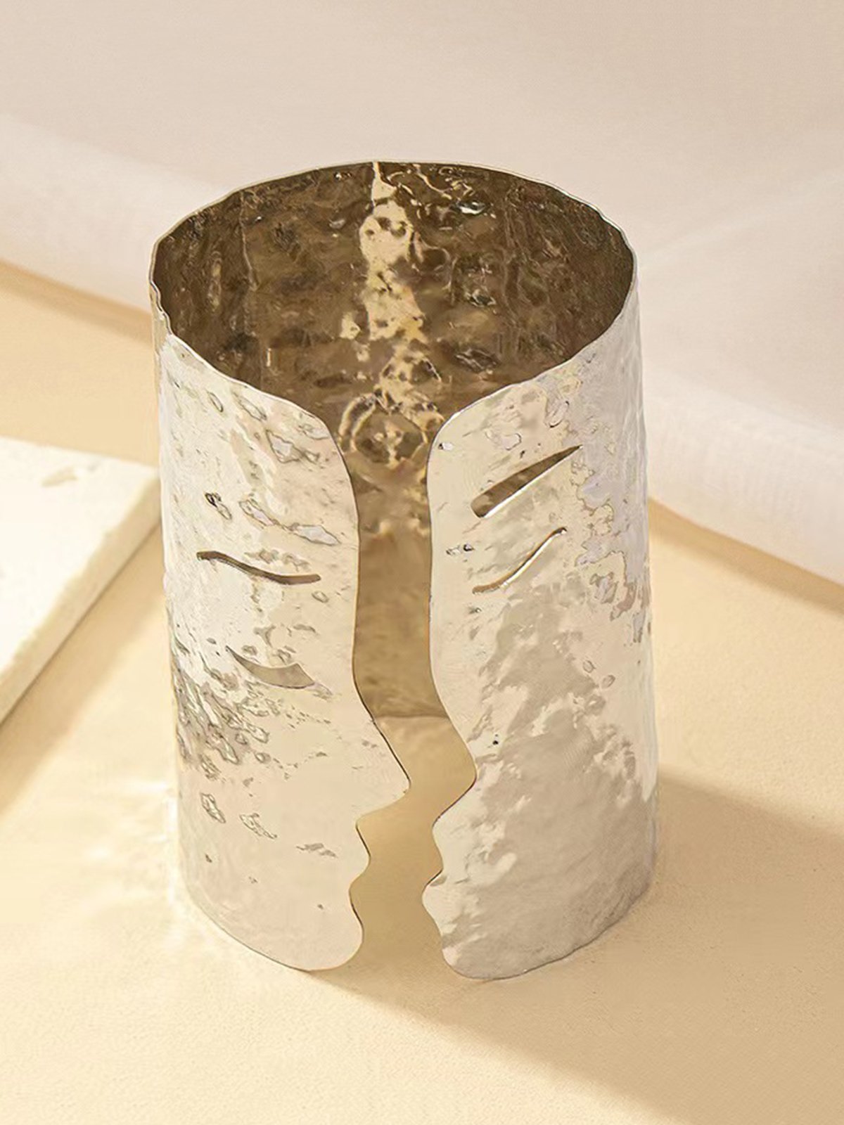 Valentine's Day Irregular Face Design Punk Cuff Bangle