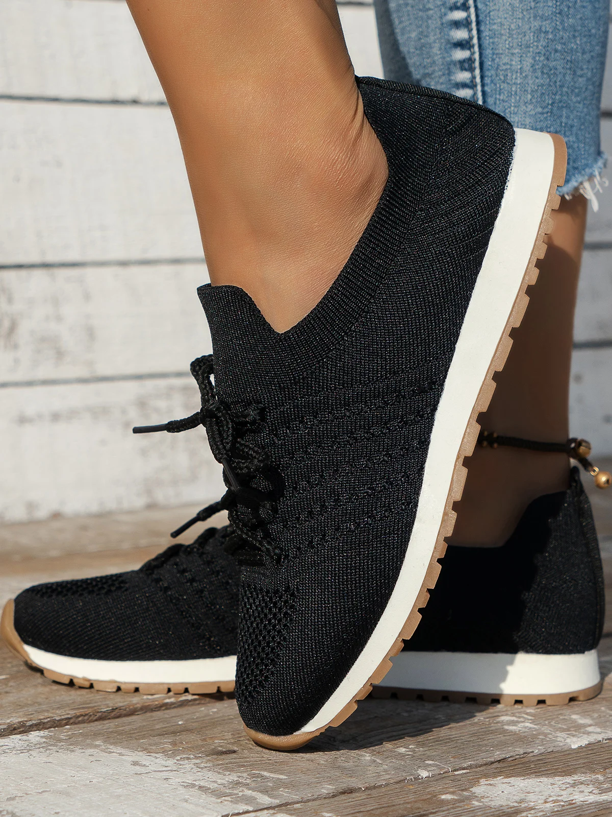 Mesh Fabric Plain All Season Casual Shoes