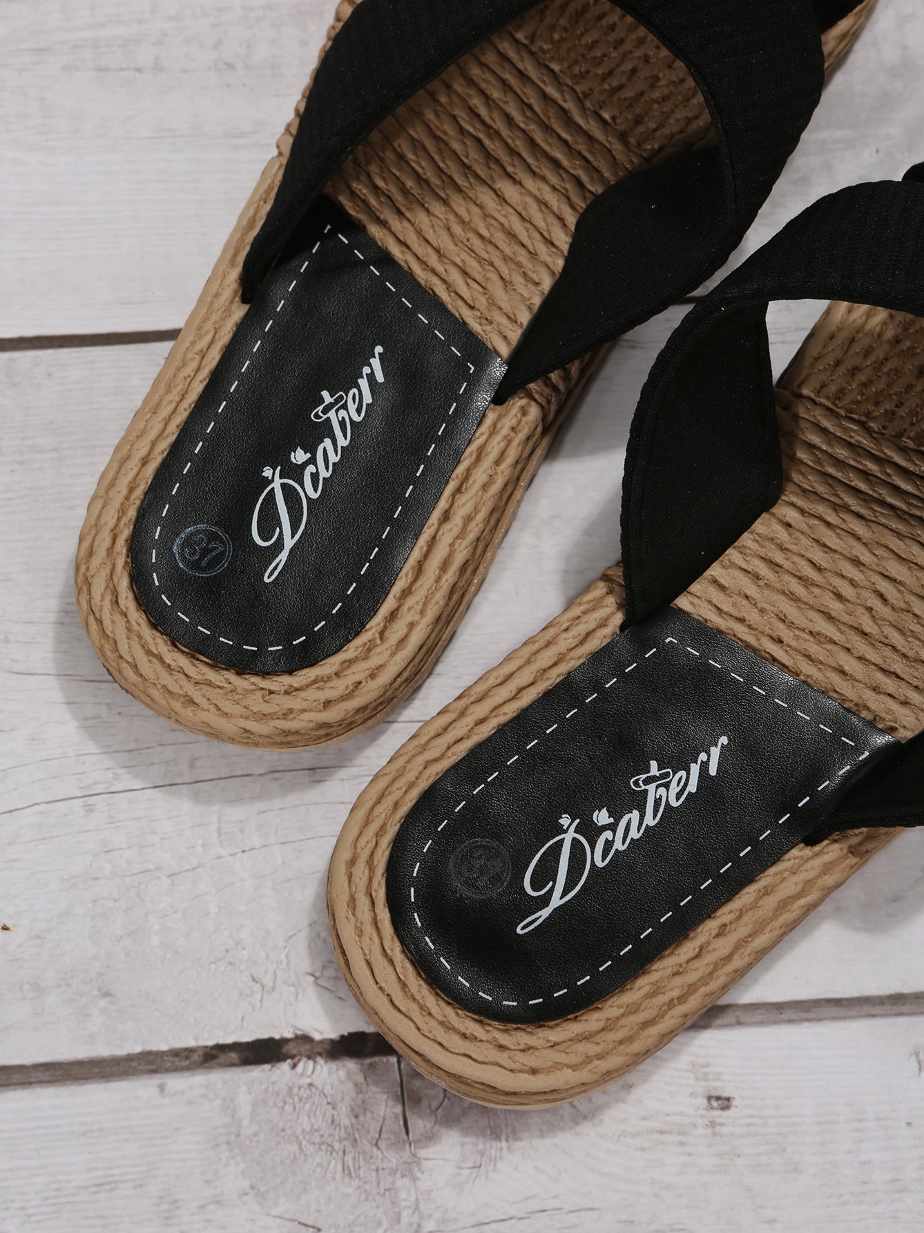 Plain Casual Summer Slide Sandals