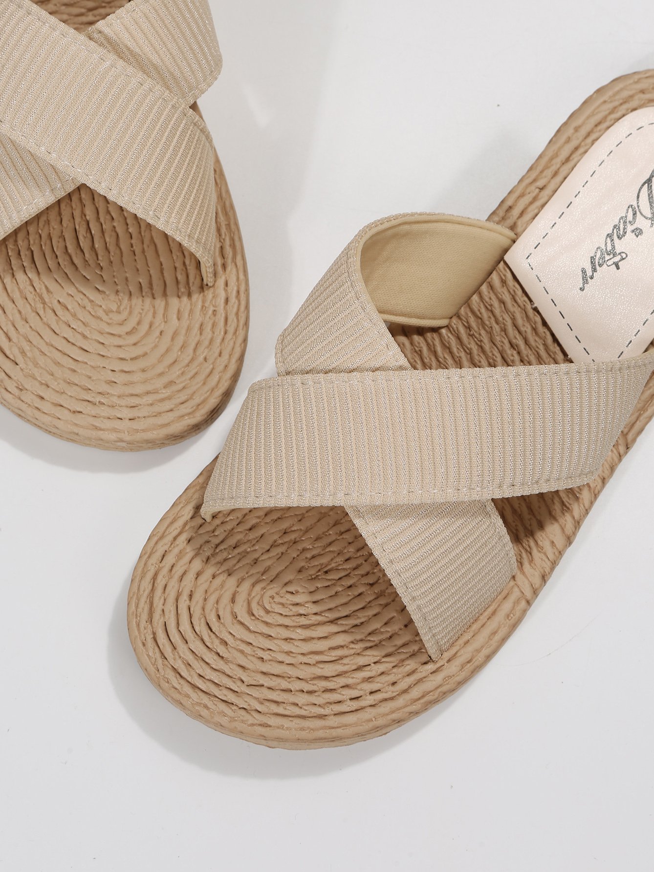 Plain Casual Summer Slide Sandals