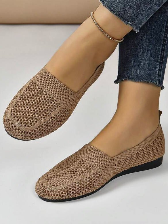 All Season Mesh Fabric Casual Plain Shallow Shoes