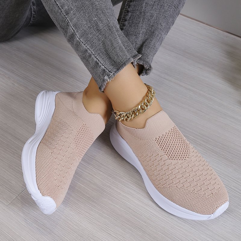 Plain All Season Casual Flyknit Sneakers