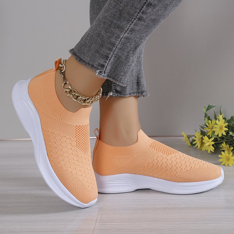 Plain All Season Casual Flyknit Sneakers