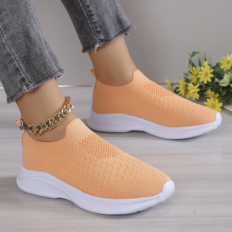 Plain All Season Casual Flyknit Sneakers