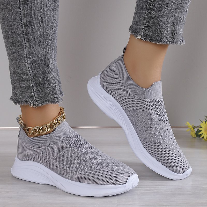 Plain All Season Casual Flyknit Sneakers