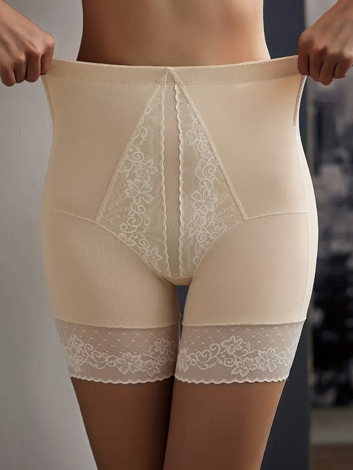 Plain Casual Lace Lace Panty