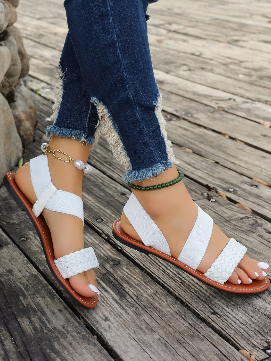 Plain Pu Summer Sandal