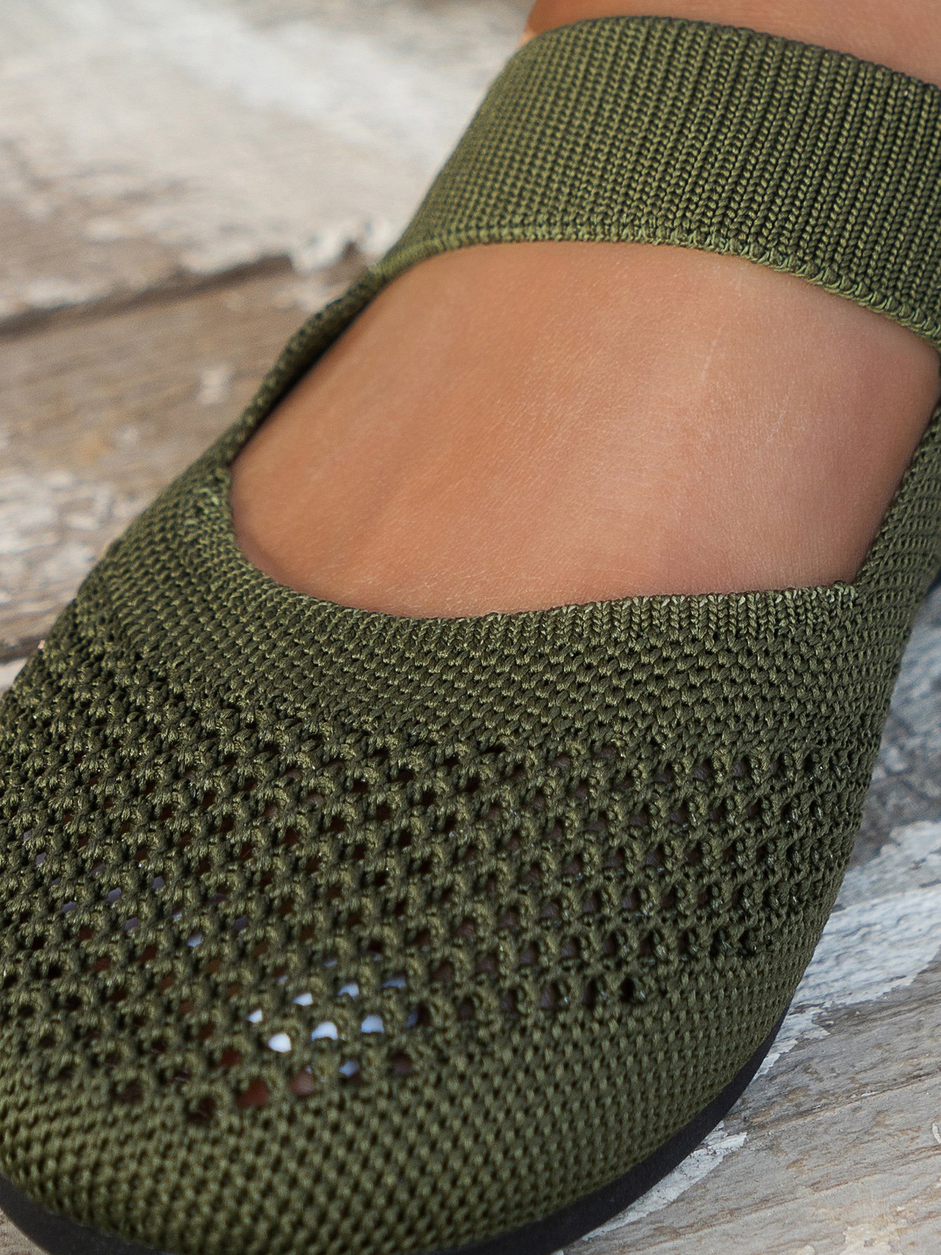 All Season Casual Plain Mesh Fabric Shallow Shoes