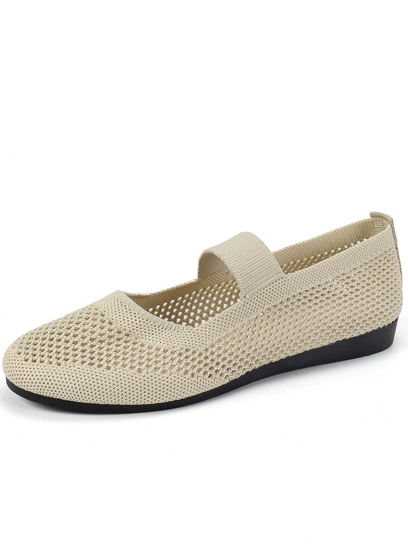 All Season Casual Plain Mesh Fabric Shallow Shoes