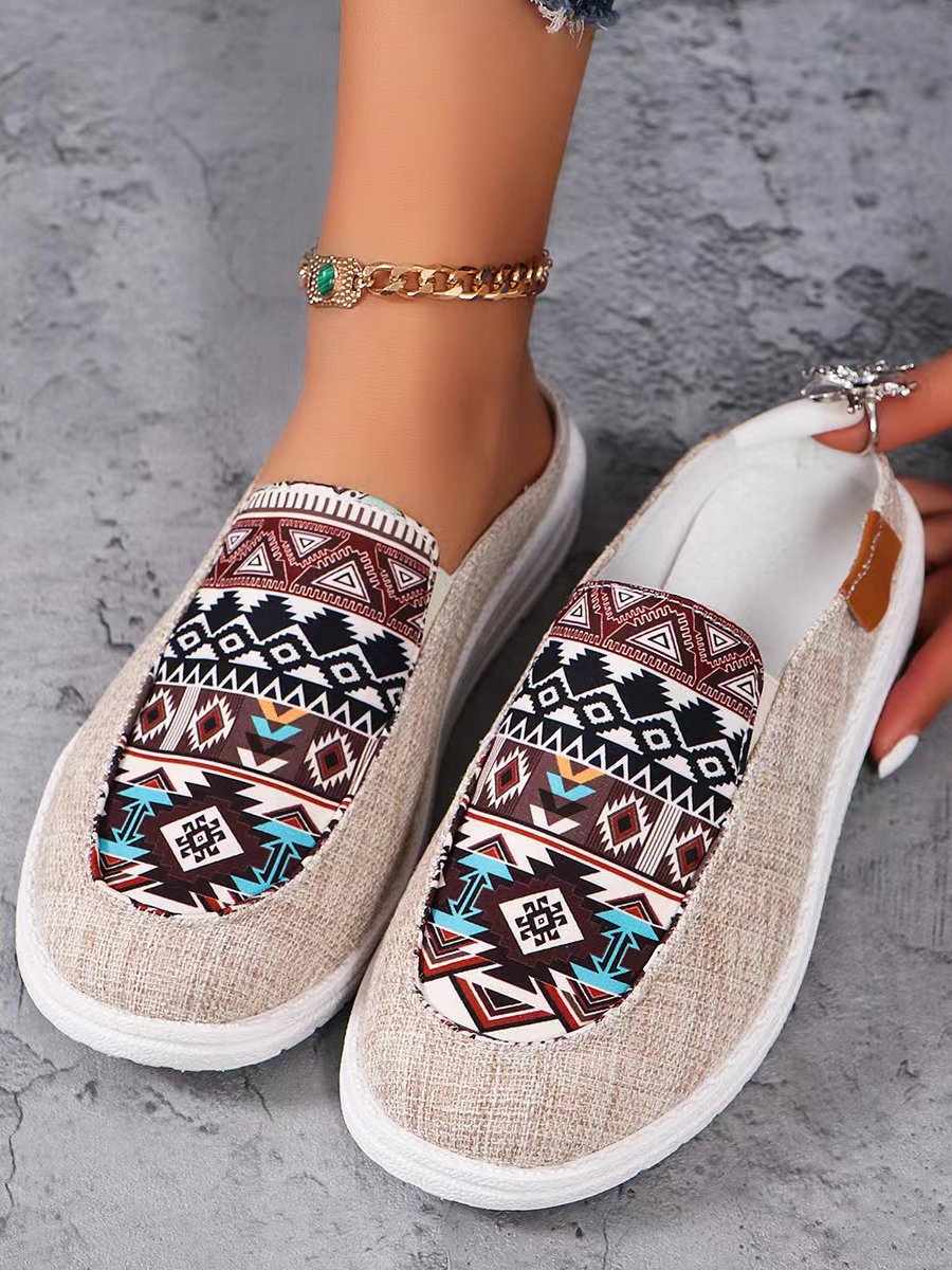 Casual Fabric Ethnic All Season Loafers