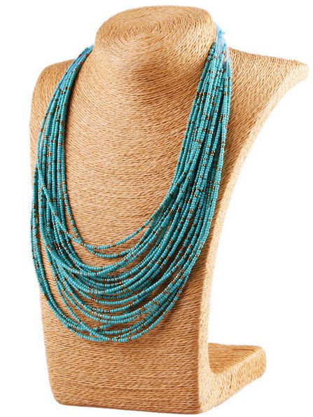 Multi Layered Rice Bead Necklace