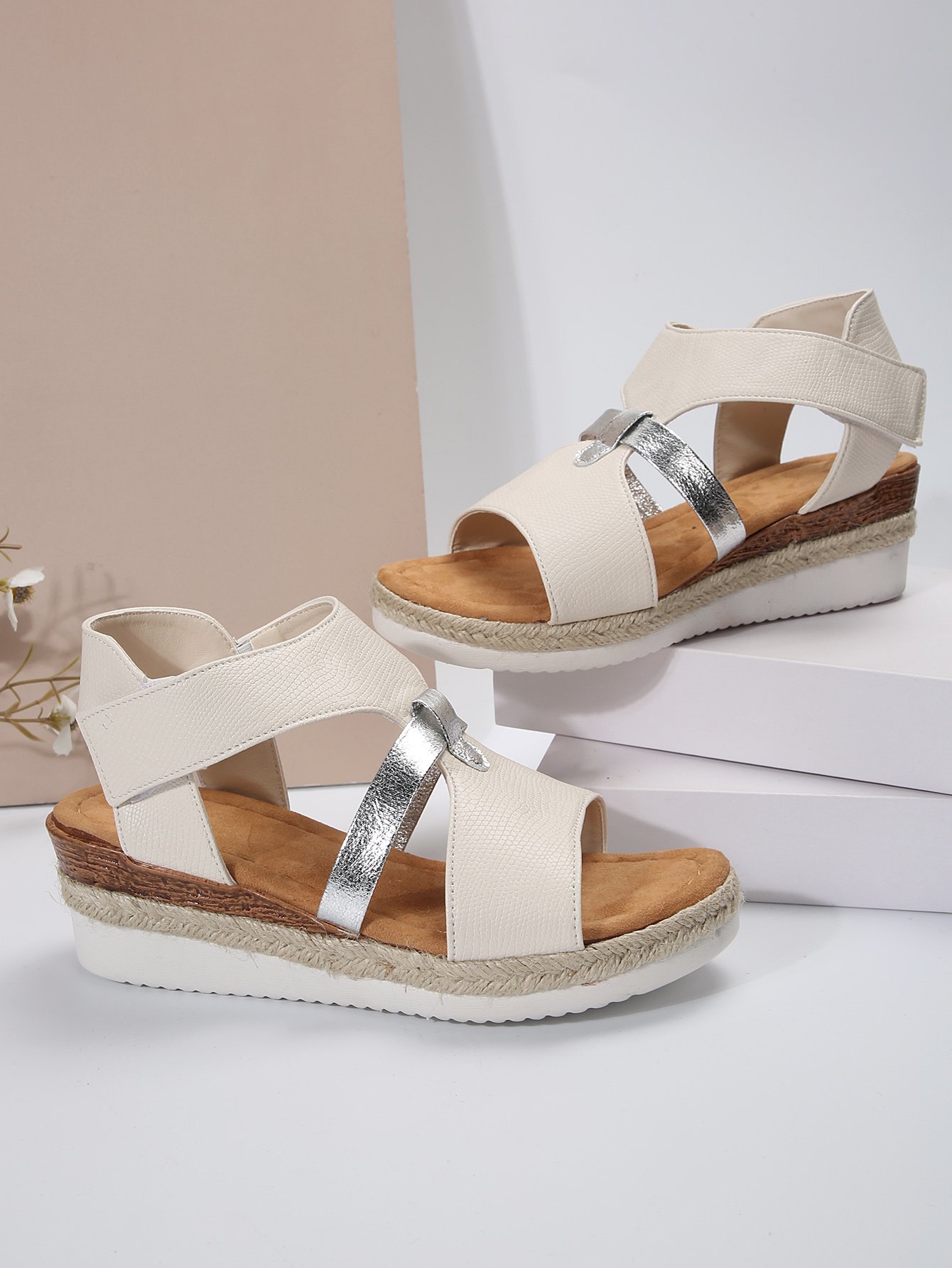 Leather Wedge Heel Summer Casual Sandal
