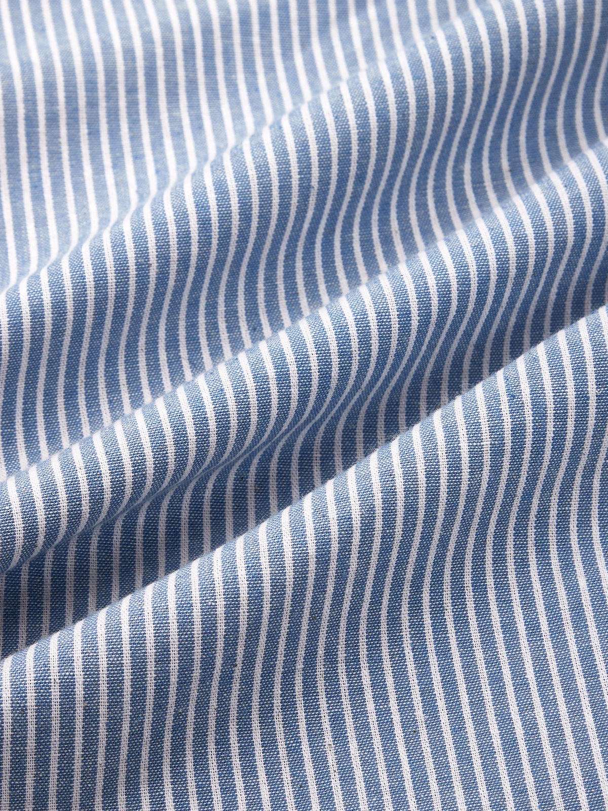 Cotton Casual Striped Dress With No