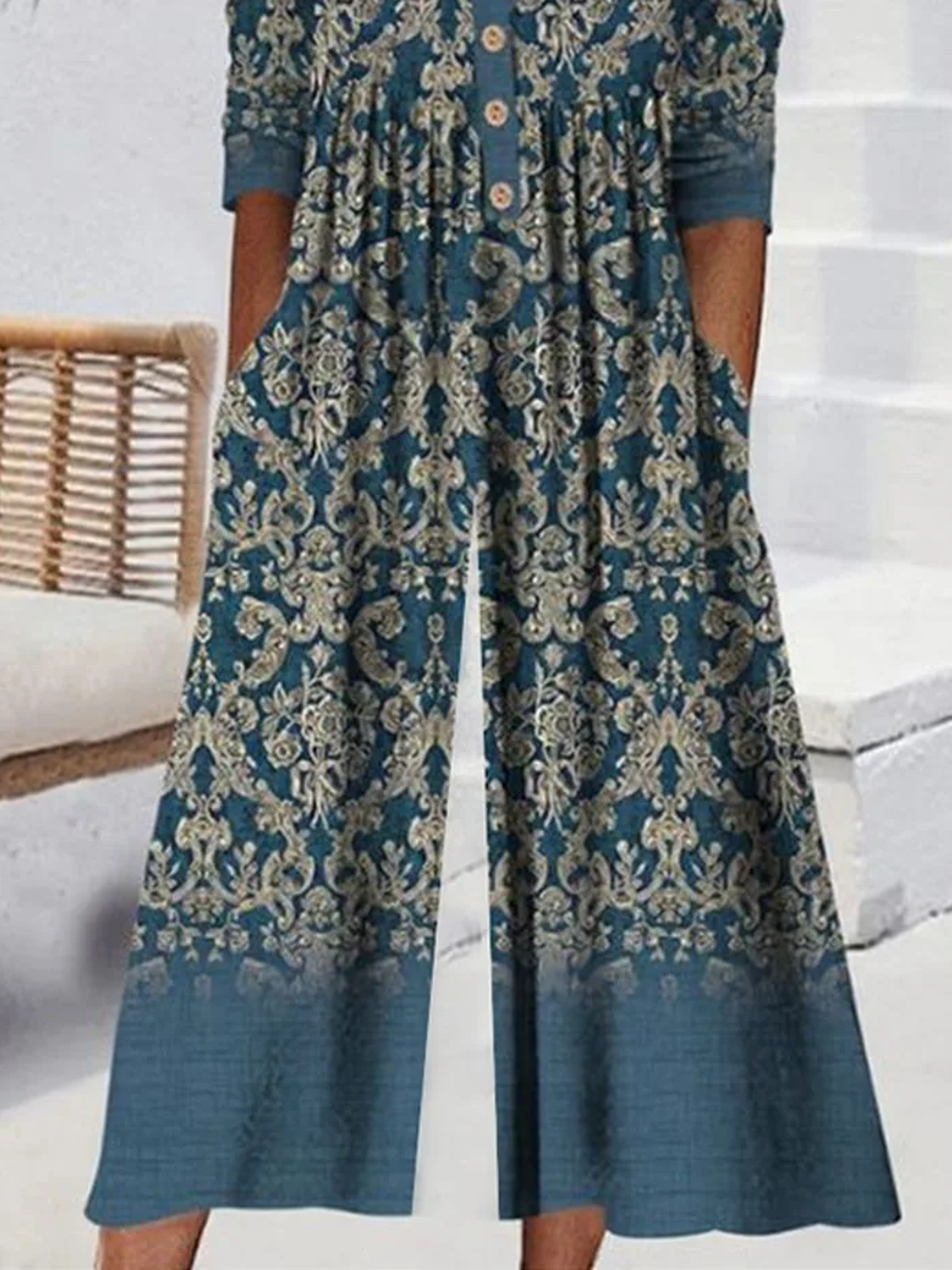Ethnic Casual Jumpsuit