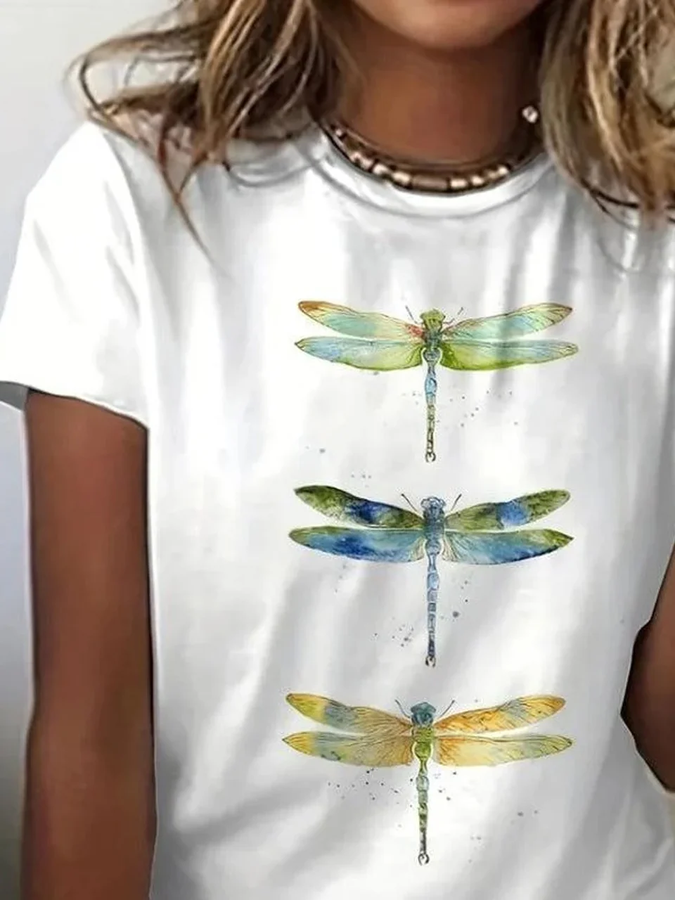 Casual Cotton Dragonfly T-Shirt