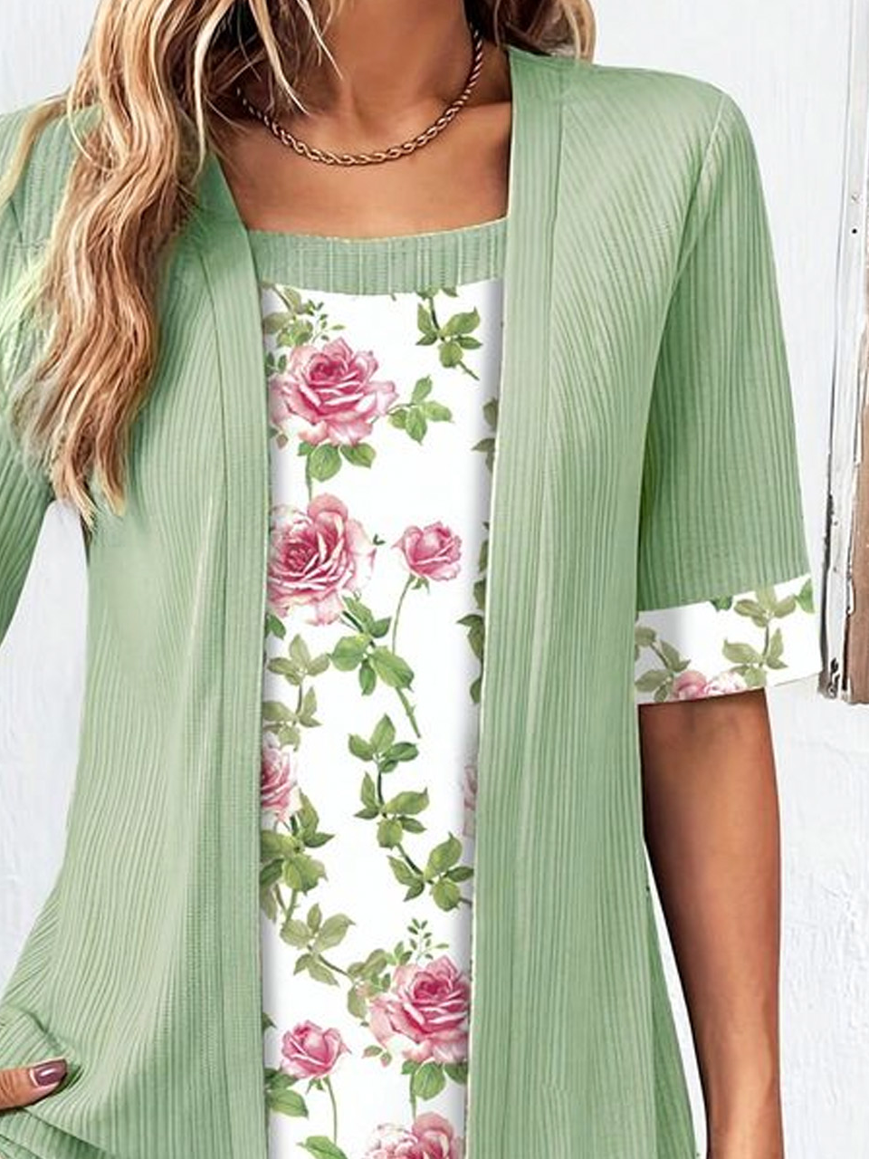 Floral Loose Square Neck Casual Shirt