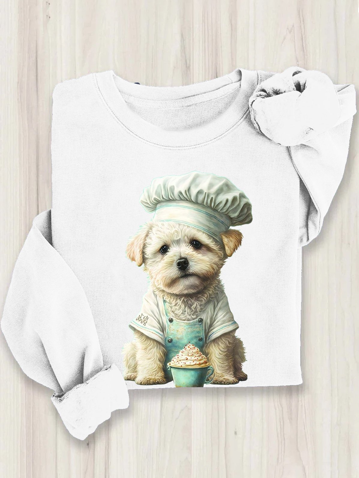 Loose Casual Dog Sweatshirt