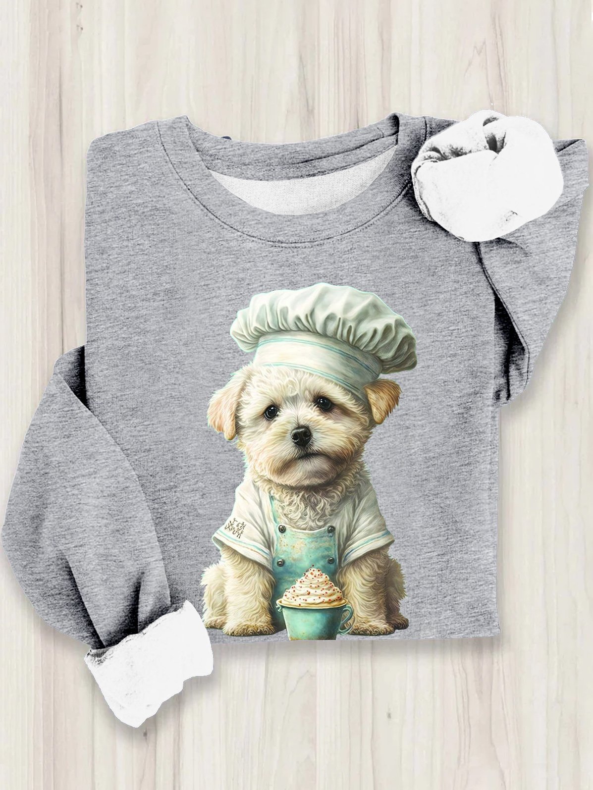 Loose Casual Dog Sweatshirt