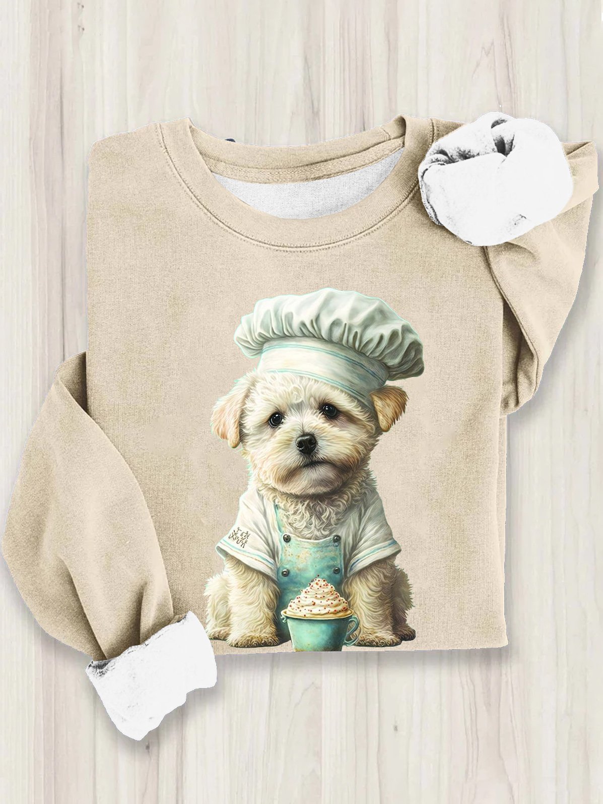 Loose Casual Dog Sweatshirt