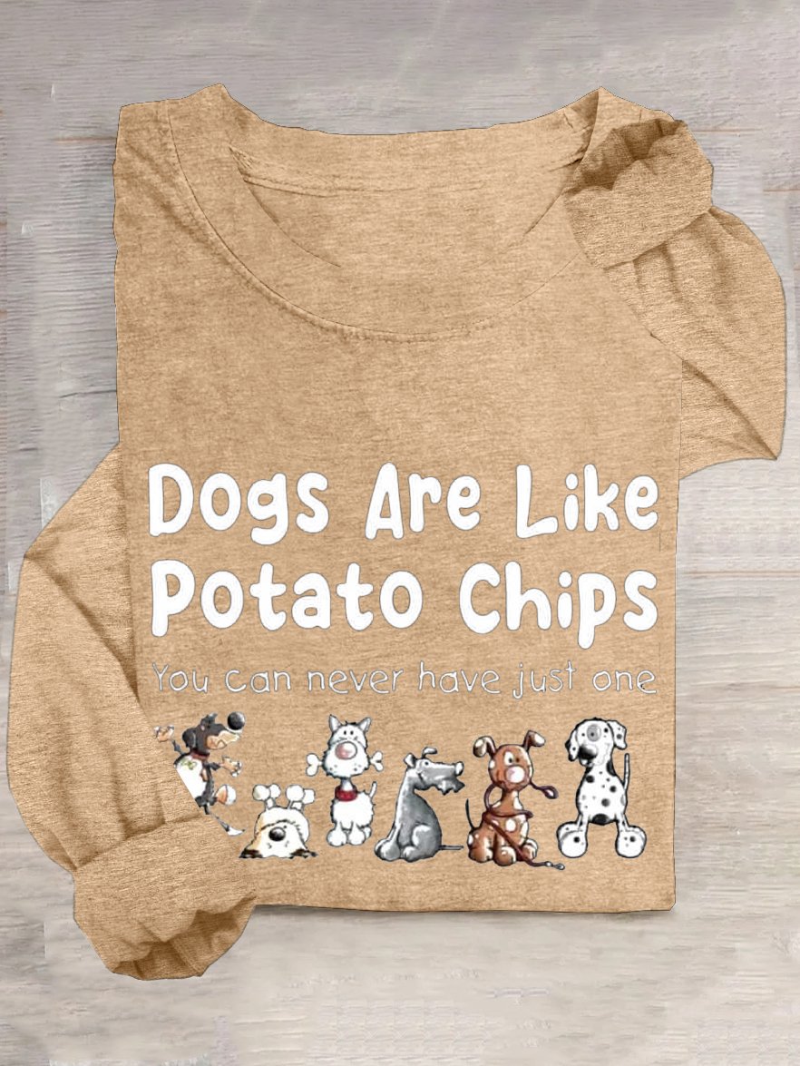 Cotton-Blend Dog Casual T-Shirt