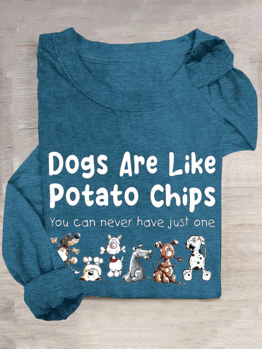 Cotton-Blend Dog Casual T-Shirt