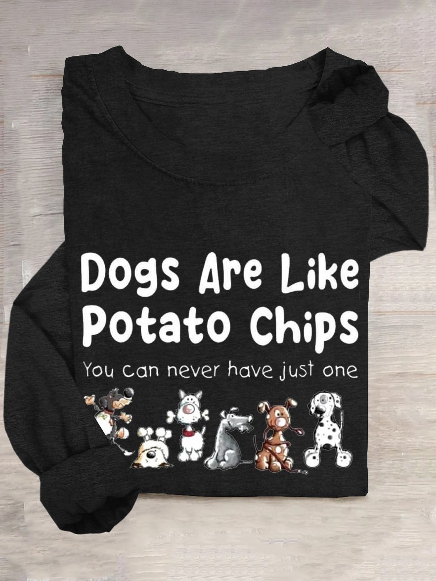 Cotton-Blend Dog Casual T-Shirt